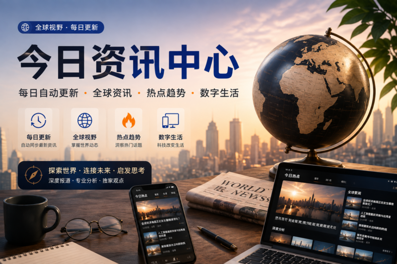 🌏 今日资讯中心--每日自动更新 · 全球资讯 · 热点趋势 · 数字生活-九流网络