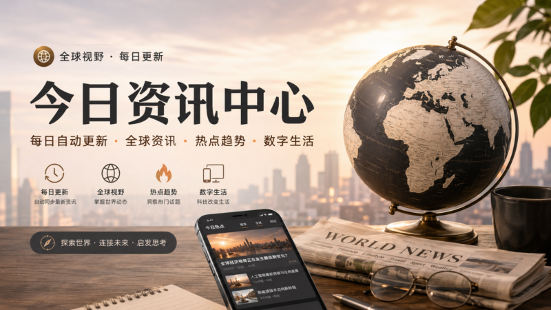 🌏 今日资讯中心--每日自动更新 · 全球资讯 · 热点趋势 · 数字生活-九流网络