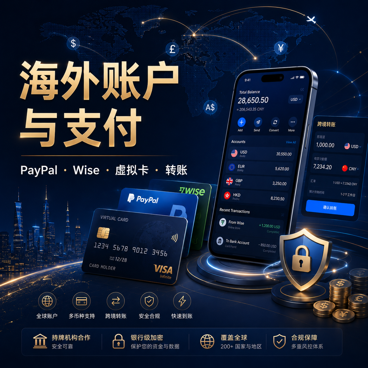 海外账户与支付-九流网络