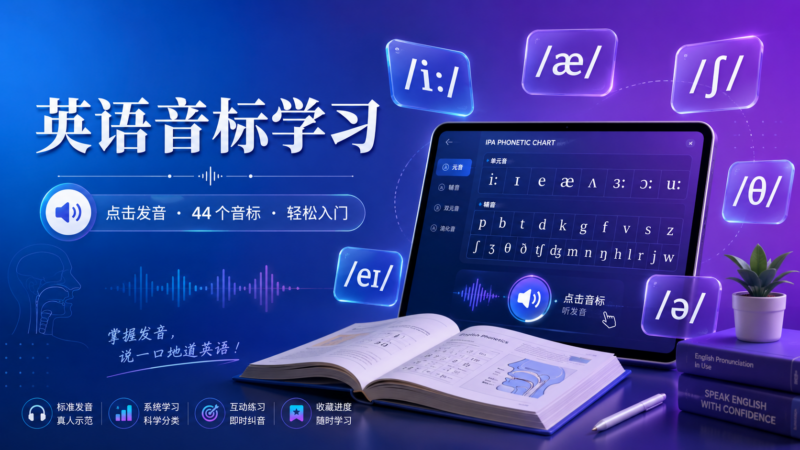 英语音标互动学习-九流网络