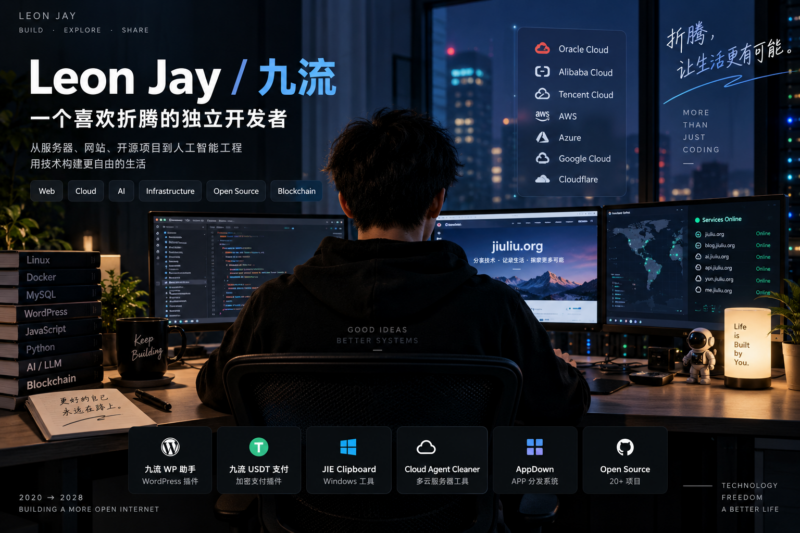 Leon Jay / 九流：从服务器、开源项目到人工智能工程的技术实践-九流网络